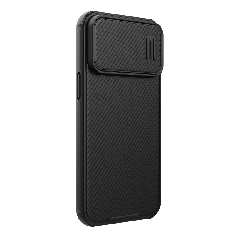 Nillkin CamShield S Case iPhone 14 Pro Max Šarvuotos dangtelio kameros apsauga, juoda