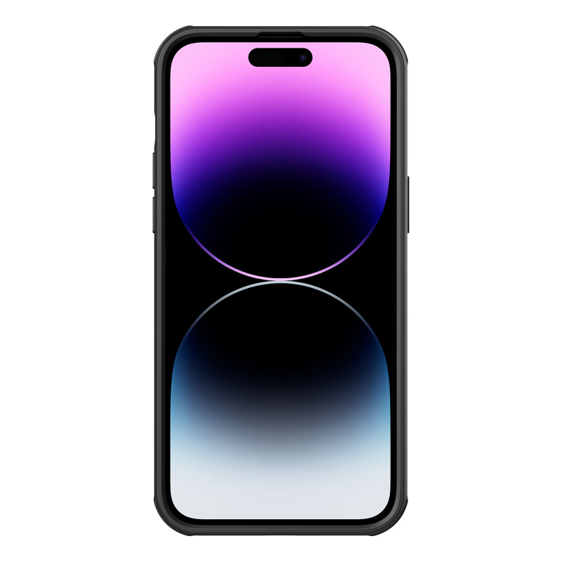 Nillkin CamShield S Case iPhone 14 Pro Max Šarvuotos dangtelio kameros apsauga, juoda