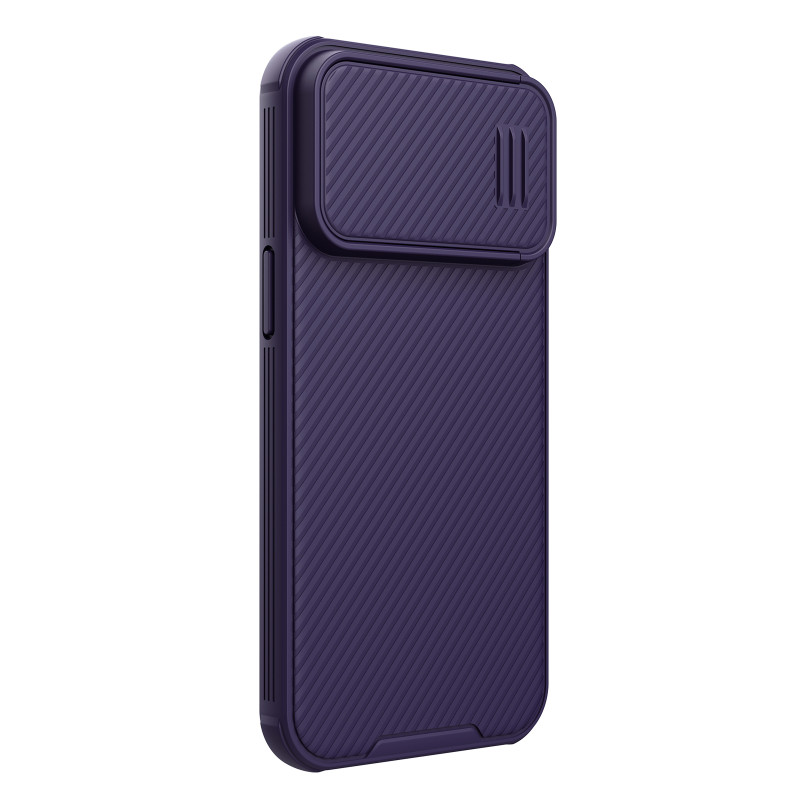 Nillkin CamShield S Case iPhone 14 Pro Max Šarvuotos dangtelio kameros apsauga Purpurinė
