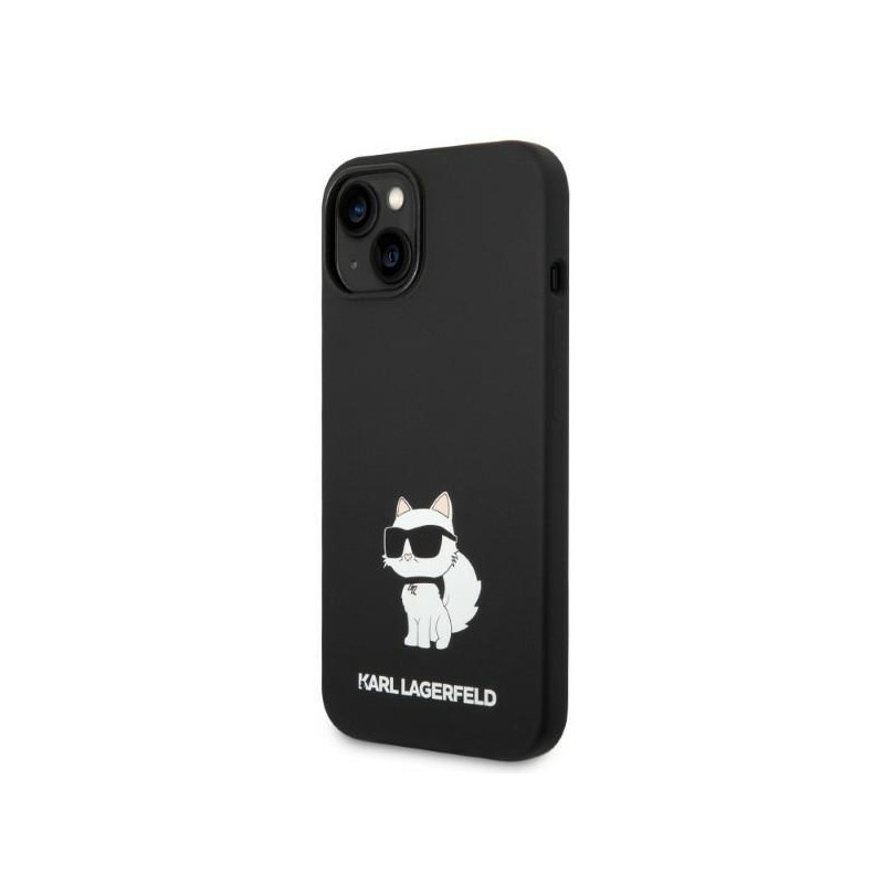 Karl Lagerfeld Silicone Choupette MagSafe dėklas iPhone 14 Plus - juodas