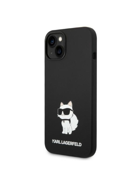 Karl Lagerfeld Silicone Choupette MagSafe dėklas iPhone 14 Plus - juodas Karl Lagerfeld Silicone Choupette MagSafe dėklas iPhone 14 Plus - juodas