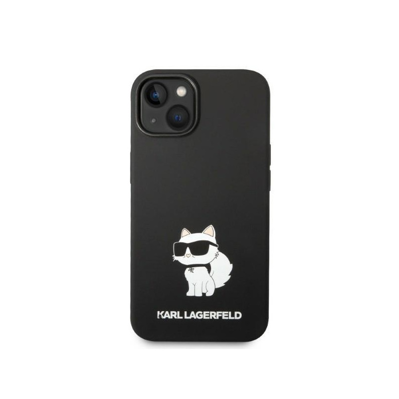 Karl Lagerfeld Silicone Choupette MagSafe dėklas iPhone 14 Plus - juodas
