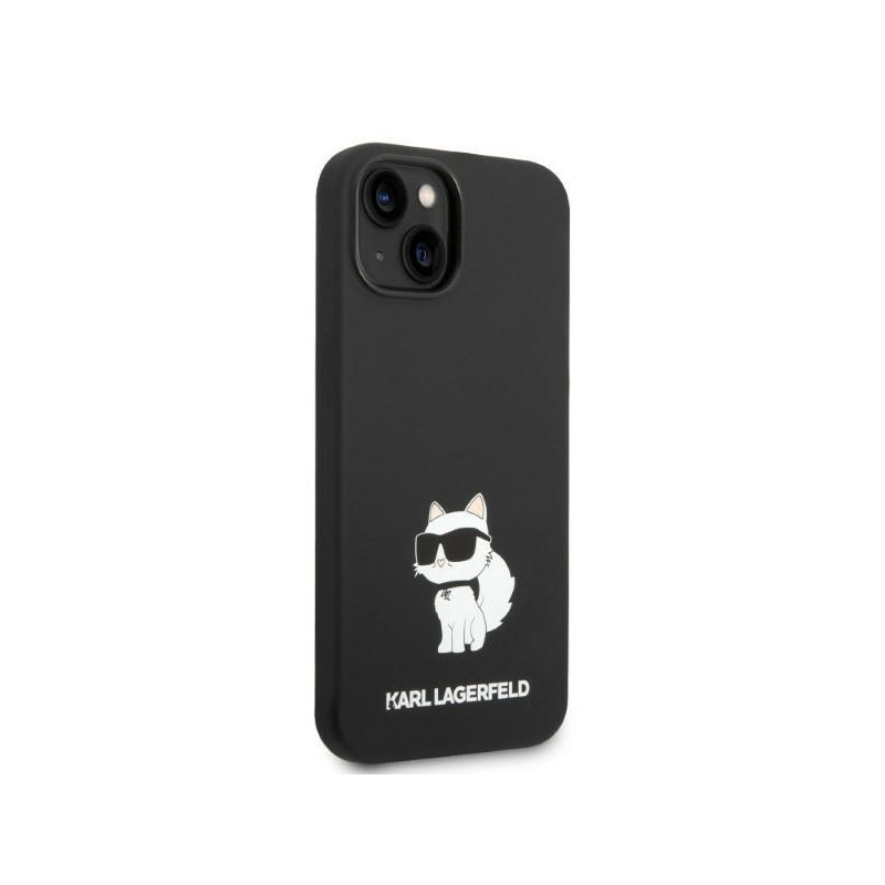 Karl Lagerfeld Silicone Choupette MagSafe dėklas iPhone 14 Plus - juodas