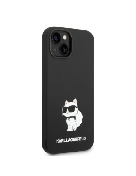 Karl Lagerfeld Silicone Choupette MagSafe dėklas iPhone 14 Plus - juodas Karl Lagerfeld Silicone Choupette MagSafe dėklas iPhone 14 Plus - juodas