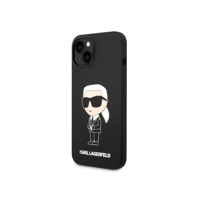 Karl Lagerfeld Silicone Ikonik Magsafe dėklas iPhone 14 - juodas