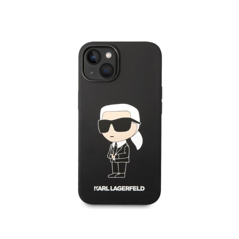 Karl Lagerfeld Silicone Ikonik Magsafe dėklas iPhone 14 - juodas