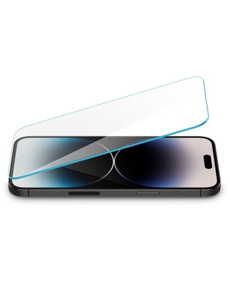 „Spigen Glas.tR Slim Privacy“ grūdintas stiklas, skirtas „iPhone 14 Pro“. „Spigen Glas.tR Slim Privacy“ grūdintas stiklas, skirtas „iPhone 14 Pro“.