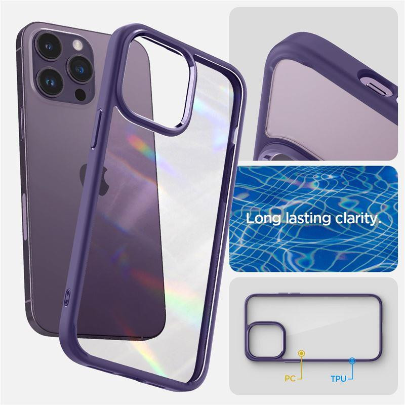 Spigen Ultra Hybrid dėklas iPhone 14 Pro - violetinis