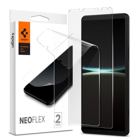 Spigen Neo Flex 2-PACK hidrogelio plėvelė, skirta Sony Xperia 5 IV Spigen Neo Flex 2-PACK hidrogelio plėvelė, skirta Sony Xperia 5 IV