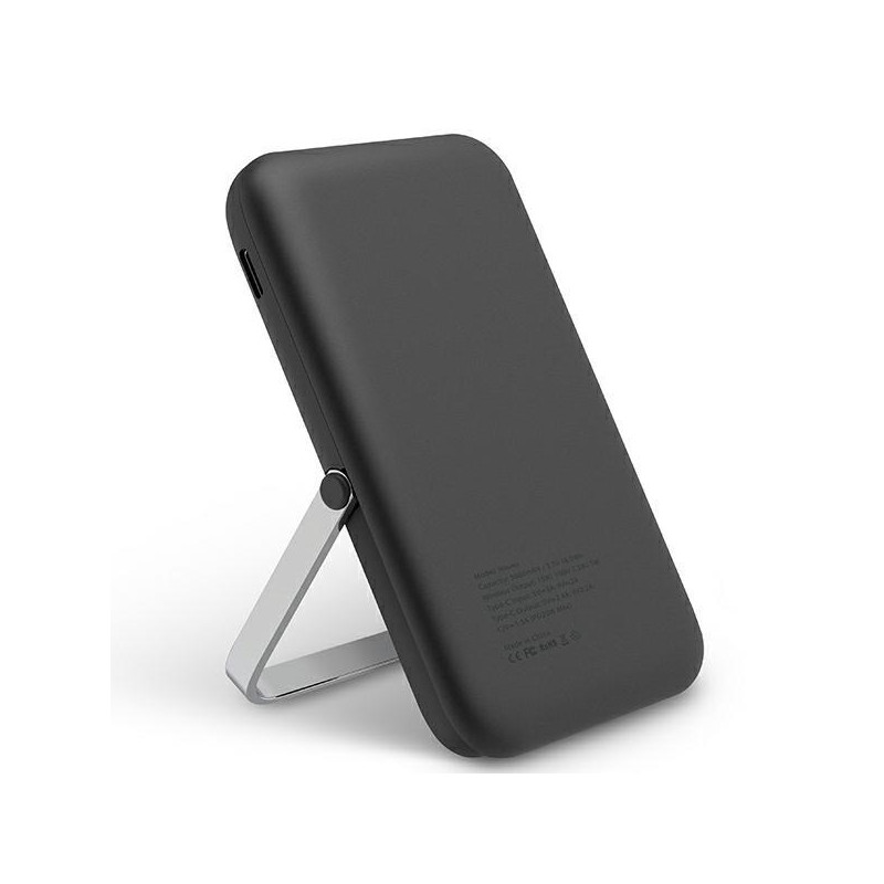 Powerbank UNIQ Hoveo 5000mAh magnetinis USB-C 20W PD - pilka