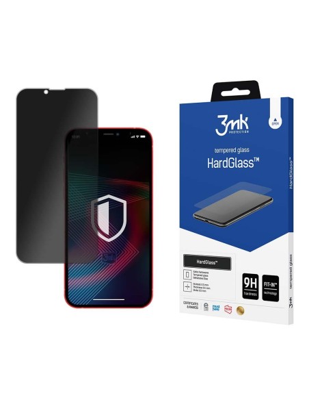 9H 3mk HardGlass Max Privacy™ privatumo stiklas, skirtas iPhone 13 Pro Max / 14 Plus 9H 3mk HardGlass Max Privacy™ privatumo stiklas, skirtas iPhone 13 Pro Max / 14 Plus