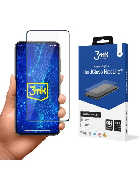 9H 3mk HardGlass Max Lite™ stiklas, skirtas Samsung Galaxy S23+ 9H 3mk HardGlass Max Lite™ stiklas, skirtas Samsung Galaxy S23+