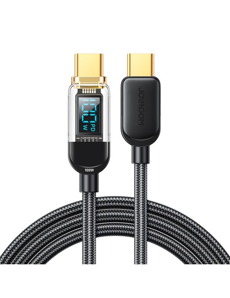 Joyroom S-CC100A4 USB-C – USB-C laidas 100W 480Mb/ s 1,2m – juodas Joyroom S-CC100A4 USB-C – USB-C laidas 100W 480Mb/ s 1,2m – juodas