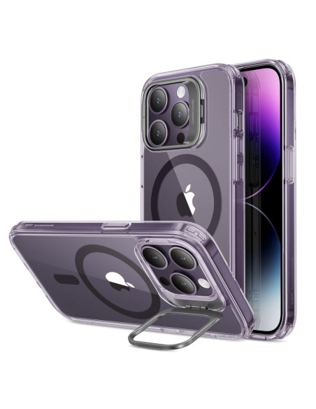 ESR Classic Kickstand Halolock MagSafe dėklas skirtas iPhone 14 Pro - skaidri violetinė ESR Classic Kickstand Halolock MagSafe dėklas skirtas iPhone 14 Pro - skaidri violetinė