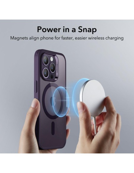 ESR Classic Hybrid Halolock MagSafe dėklas skirtas iPhone 14 Pro Max - skaidri violetinė ESR Classic Hybrid Halolock MagSafe dėklas skirtas iPhone 14 Pro Max - skaidri violetinė