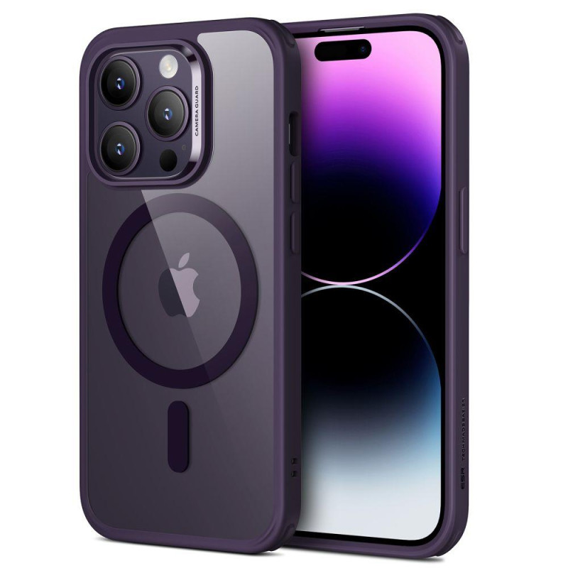 ESR Classic Hybrid Halolock MagSafe dėklas skirtas iPhone 14 Pro - skaidri violetinė ESR Classic Hybrid Halolock MagSafe dėklas skirtas iPhone 14 Pro - skaidri violetinė