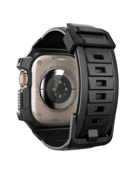 Spigen Rugged Armor Pro dėklas su dirželiu Apple Watch Ultra (49 mm) - juodas Spigen Rugged Armor Pro dėklas su dirželiu Apple Watch Ultra (49 mm) - juodas