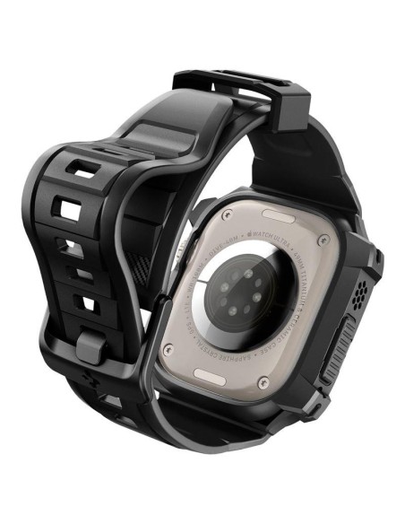 Spigen Rugged Armor Pro dėklas su dirželiu Apple Watch Ultra (49 mm) - juodas Spigen Rugged Armor Pro dėklas su dirželiu Apple Watch Ultra (49 mm) - juodas