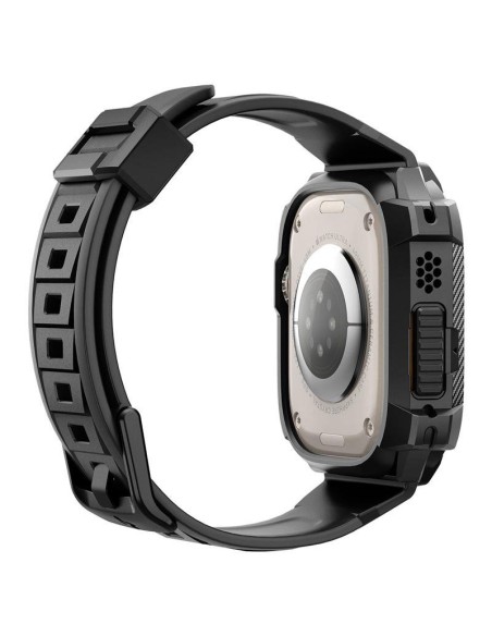 Spigen Rugged Armor Pro dėklas su dirželiu Apple Watch Ultra (49 mm) - juodas Spigen Rugged Armor Pro dėklas su dirželiu Apple Watch Ultra (49 mm) - juodas
