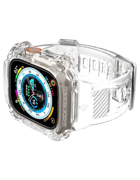 Spigen Rugged Armor Pro dėklas su dirželiu Apple Watch Ultra (49 mm) - skaidrus Spigen Rugged Armor Pro dėklas su dirželiu Apple Watch Ultra (49 mm) - skaidrus