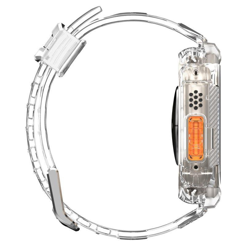 Spigen Rugged Armor Pro dėklas su dirželiu Apple Watch Ultra (49 mm) - skaidrus