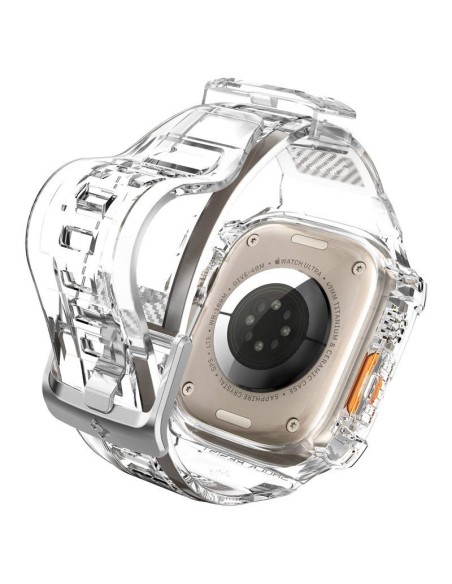 Spigen Rugged Armor Pro dėklas su dirželiu Apple Watch Ultra (49 mm) - skaidrus Spigen Rugged Armor Pro dėklas su dirželiu Apple Watch Ultra (49 mm) - skaidrus