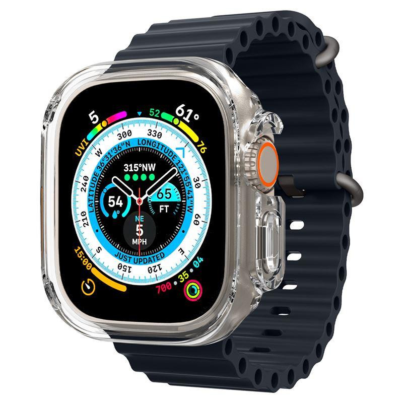 Spigen Ultra Hybrid dėklas Apple Watch Ultra (49 mm) - skaidrus