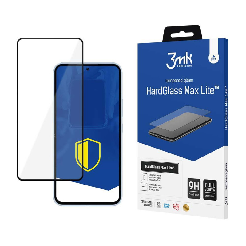 9H 3mk HardGlass Max Lite™ stiklas, skirtas Samsung Galaxy A54 5G
