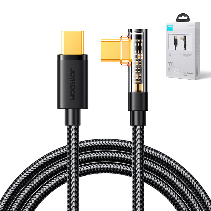 Joyroom S-CC100A6 USB-C – USB-C laidas 100W 480Mb/ s 1,2m – juodas