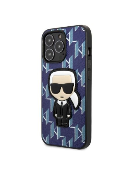 Karl Lagerfeld Monogram Ikonik Patch dėklas, skirtas iPhone 13 Pro / iPhone 13 - mėlynas Karl Lagerfeld Monogram Ikonik Patch dėklas, skirtas iPhone 13 Pro / iPhone 13 - mėlynas