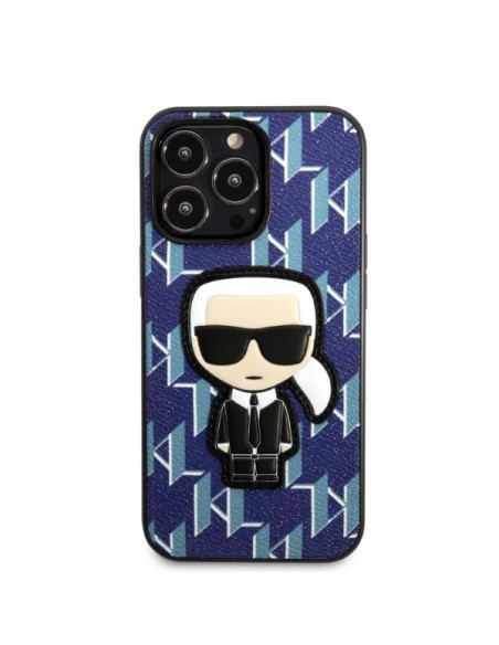 Karl Lagerfeld Monogram Ikonik Patch dėklas, skirtas iPhone 13 Pro / iPhone 13 - mėlynas Karl Lagerfeld Monogram Ikonik Patch dėklas, skirtas iPhone 13 Pro / iPhone 13 - mėlynas