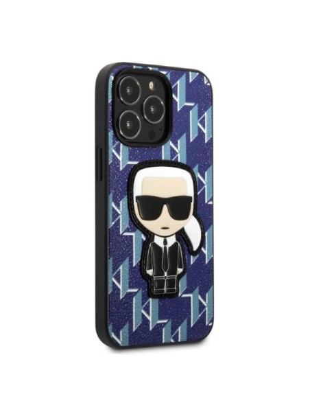 Karl Lagerfeld Monogram Ikonik Patch dėklas, skirtas iPhone 13 Pro / iPhone 13 - mėlynas Karl Lagerfeld Monogram Ikonik Patch dėklas, skirtas iPhone 13 Pro / iPhone 13 - mėlynas