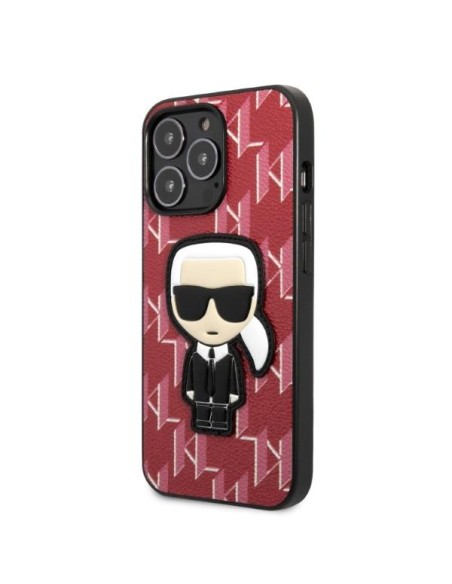 Karl Lagerfeld Monogram Ikonik Patch dėklas, skirtas iPhone 13 Pro / iPhone 13 - raudonas Karl Lagerfeld Monogram Ikonik Patch dėklas, skirtas iPhone 13 Pro / iPhone 13 - raudonas