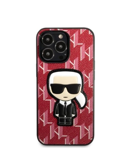 Karl Lagerfeld Monogram Ikonik Patch dėklas, skirtas iPhone 13 Pro / iPhone 13 - raudonas Karl Lagerfeld Monogram Ikonik Patch dėklas, skirtas iPhone 13 Pro / iPhone 13 - raudonas