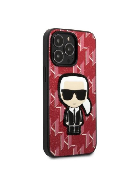 Karl Lagerfeld Monogram Ikonik Patch dėklas, skirtas iPhone 13 Pro / iPhone 13 - raudonas Karl Lagerfeld Monogram Ikonik Patch dėklas, skirtas iPhone 13 Pro / iPhone 13 - raudonas