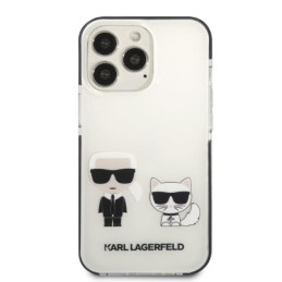 Karl Lagerfeld Karl&Choupette dėklas, skirtas iPhone 13 Pro / iPhone 13 - baltas