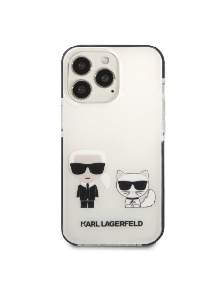 Karl Lagerfeld Karl&Choupette dėklas, skirtas iPhone 13 Pro / iPhone 13 - baltas Karl Lagerfeld Karl&Choupette dėklas, skirtas iPhone 13 Pro / iPhone 13 - baltas