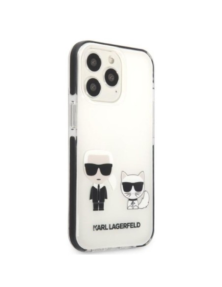 Karl Lagerfeld Karl&Choupette dėklas, skirtas iPhone 13 Pro / iPhone 13 - baltas Karl Lagerfeld Karl&Choupette dėklas, skirtas iPhone 13 Pro / iPhone 13 - baltas