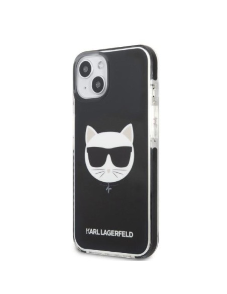 Karl Lagerfeld Choupette Head dėklas iPhone 13 - juodas Karl Lagerfeld Choupette Head dėklas iPhone 13 - juodas
