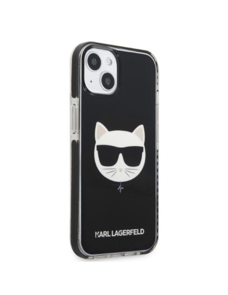 Karl Lagerfeld Choupette Head dėklas iPhone 13 - juodas Karl Lagerfeld Choupette Head dėklas iPhone 13 - juodas