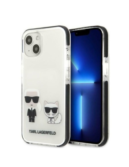 Karl Lagerfeld Karl&Choupette dėklas iPhone 13 - baltas Karl Lagerfeld Karl&Choupette dėklas iPhone 13 - baltas