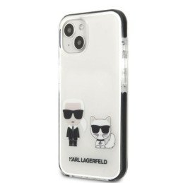 Karl Lagerfeld Karl&Choupette dėklas iPhone 13 - baltas