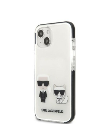 Karl Lagerfeld Karl&Choupette dėklas iPhone 13 - baltas Karl Lagerfeld Karl&Choupette dėklas iPhone 13 - baltas
