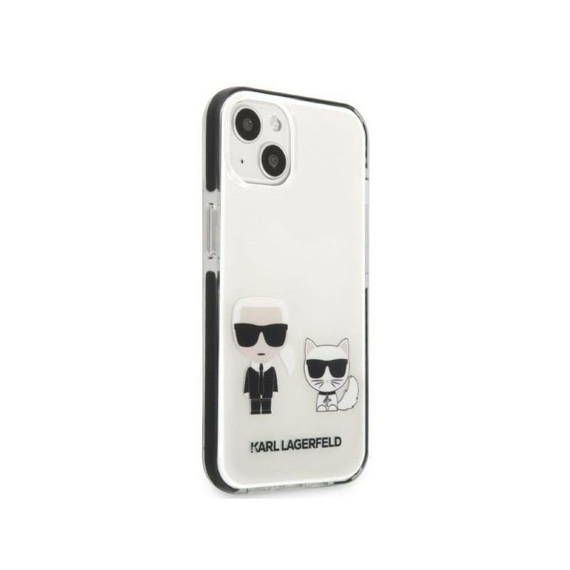 Karl Lagerfeld Karl&Choupette dėklas iPhone 13 - baltas