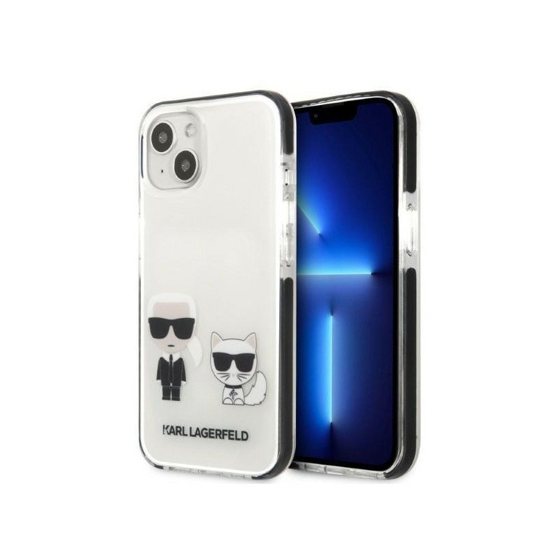 Karl Lagerfeld Karl&Choupette dėklas iPhone 13 mini - baltas Karl Lagerfeld Karl&Choupette dėklas iPhone 13 mini - baltas
