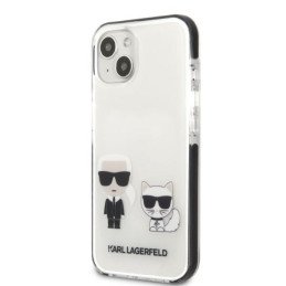 Karl Lagerfeld Karl&Choupette dėklas iPhone 13 mini - baltas