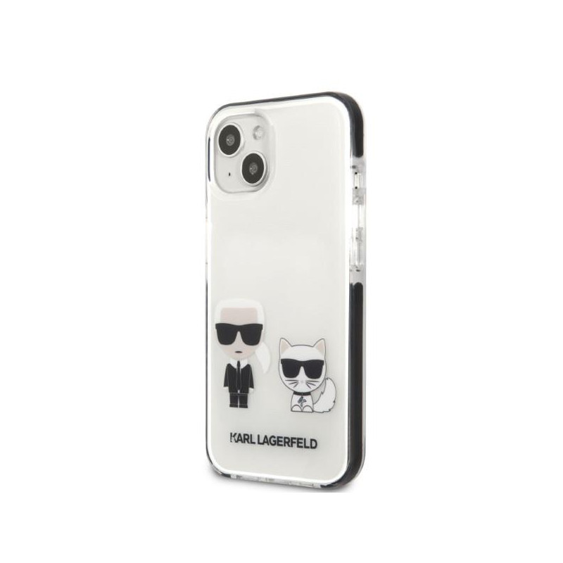 Karl Lagerfeld Karl&Choupette dėklas iPhone 13 mini - baltas