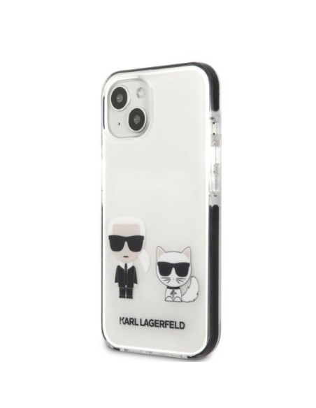 Karl Lagerfeld Karl&Choupette dėklas iPhone 13 mini - baltas Karl Lagerfeld Karl&Choupette dėklas iPhone 13 mini - baltas