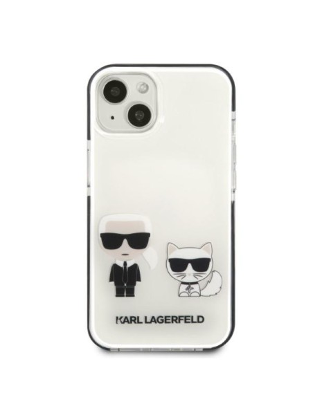 Karl Lagerfeld Karl&Choupette dėklas iPhone 13 mini - baltas Karl Lagerfeld Karl&Choupette dėklas iPhone 13 mini - baltas