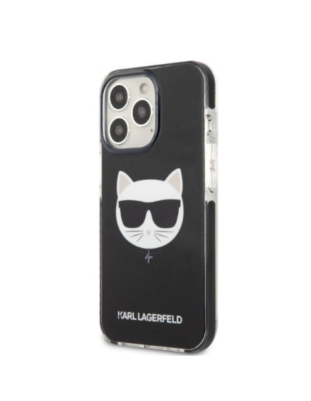 Karl Lagerfeld Choupette Head dėklas, skirtas iPhone 13 Pro Max - juodas Karl Lagerfeld Choupette Head dėklas, skirtas iPhone 13 Pro Max - juodas